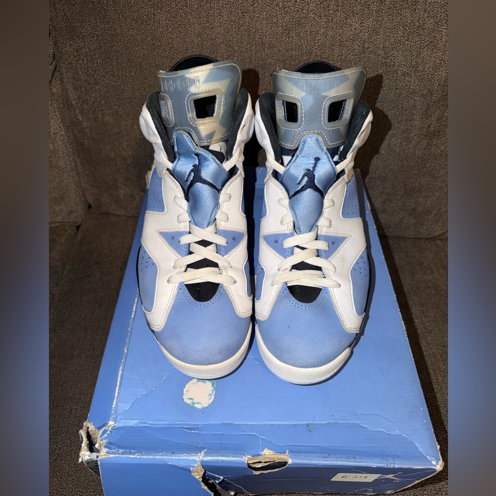 Nike Air Jordan 6 Retro UNC Men Shoes - University Blue/White